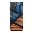 Wooden Tiles Glass Case for Samsung Galaxy A72 Supply