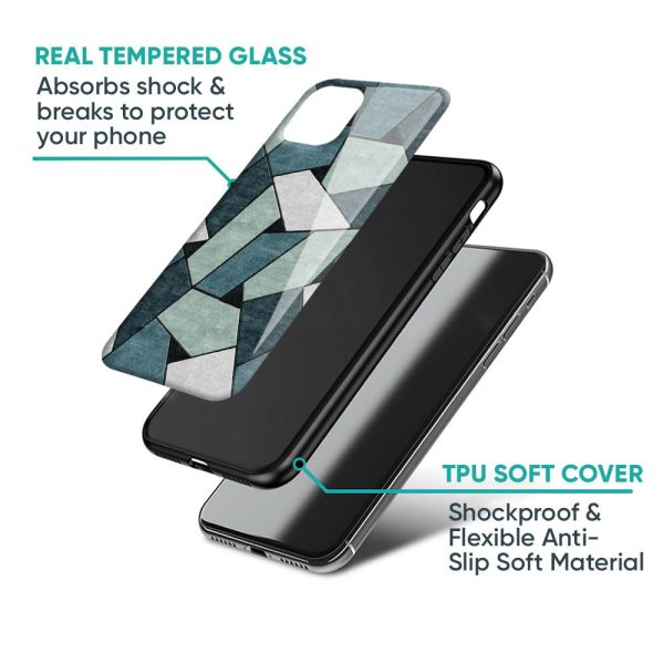 Abstact Tiles Glass Case for iPhone 15 For Cheap