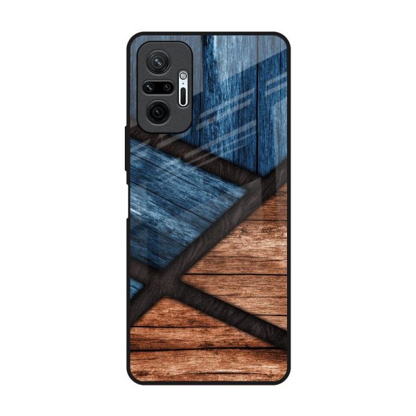 Wooden Tiles Glass Case for Redmi Note 10 Pro Max Online now