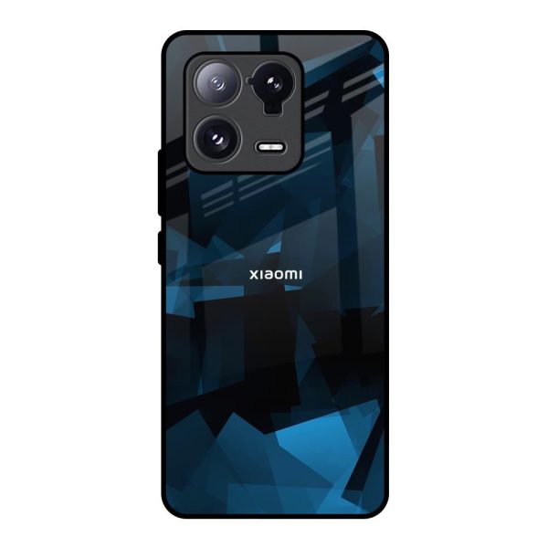 Polygonal Blue Box Glass Case For Mi 13 Pro Online