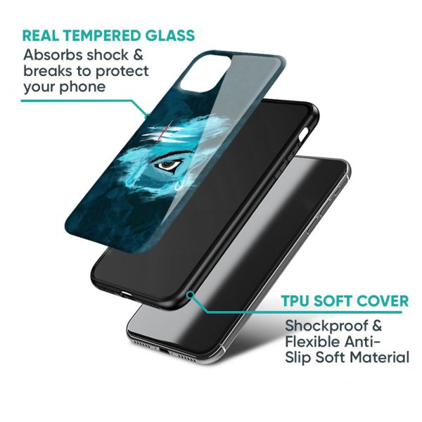 Power Of Trinetra Glass Case For iPhone 15 Plus Online