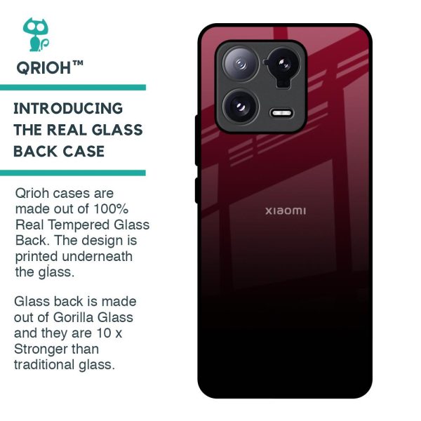 Wine Red Glass Case For Mi 13 Pro Online Sale