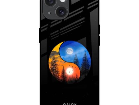 Yin Yang Balance Glass Case for iPhone 15 Hot on Sale