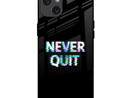 Never Quit Glass Case For iPhone 15 Plus Sale