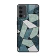 Abstact Tiles Glass Case for Oppo F19 Sale