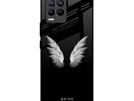 White Angel Wings Glass Case for Realme 8 Pro Sale