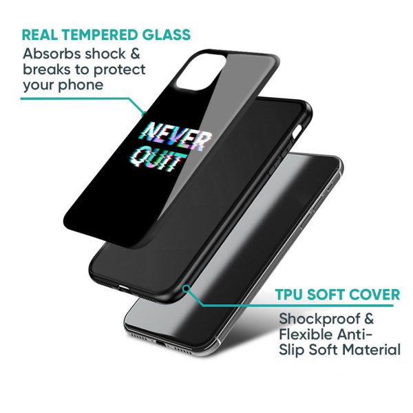 Never Quit Glass Case For iPhone 15 Plus Sale