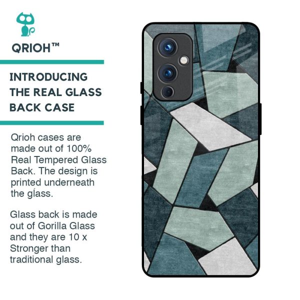 Abstact Tiles Glass Case for OnePlus 9 Online Hot Sale