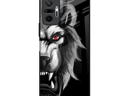 Wild Lion Glass Case for Redmi Note 10 Pro Max Online Sale