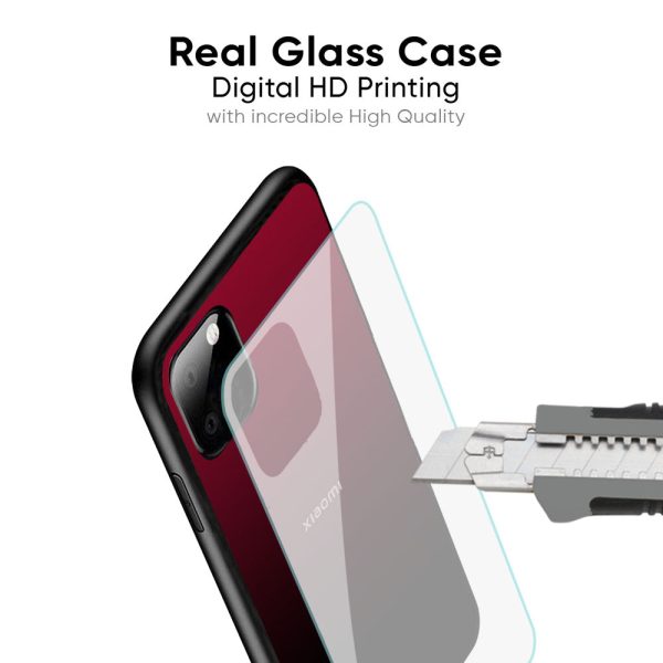 Wine Red Glass Case For Mi 13 Pro Online Sale