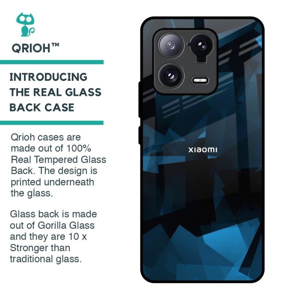 Polygonal Blue Box Glass Case For Mi 13 Pro Online