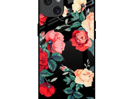 Floral Bunch Glass Case For iPhone 15 Plus Sale