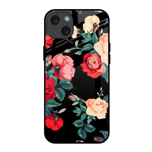 Floral Bunch Glass Case For iPhone 15 Plus Sale