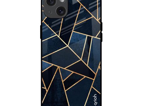 Abstract Tiles Glass Case for iPhone 15 Plus Online Sale