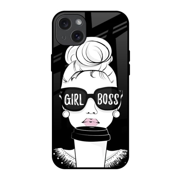 Girl Boss Glass Case For iPhone 15 Plus Online