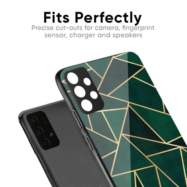 Abstract Green Glass Case For Poco M3 For Sale