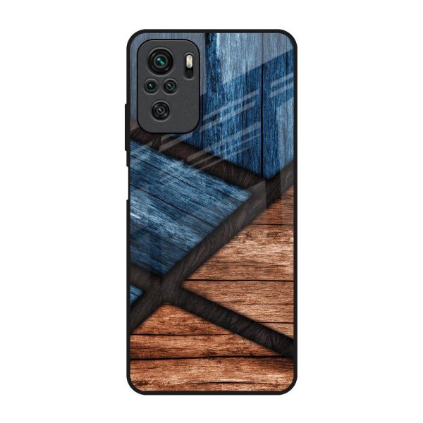 Wooden Tiles Glass Case for Redmi Note 10 Cheap