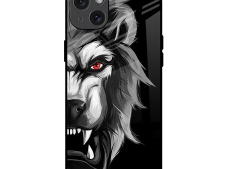 Wild Lion Glass Case for iPhone 15 Plus For Cheap