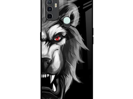 Wild Lion Glass Case for Oppo A33 on Sale