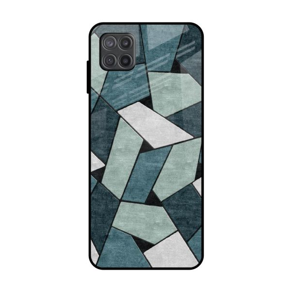 Abstact Tiles Glass Case for Samsung Galaxy A12 Hot on Sale