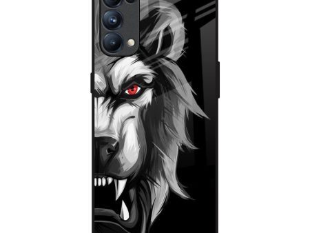 Wild Lion Glass Case for Oppo Reno5 Pro For Sale