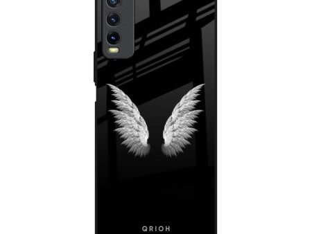 White Angel Wings Glass Case for Vivo Y20 Supply