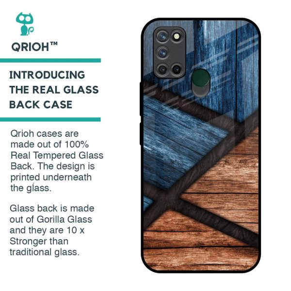 Wooden Tiles Glass Case for Realme 7i Supply