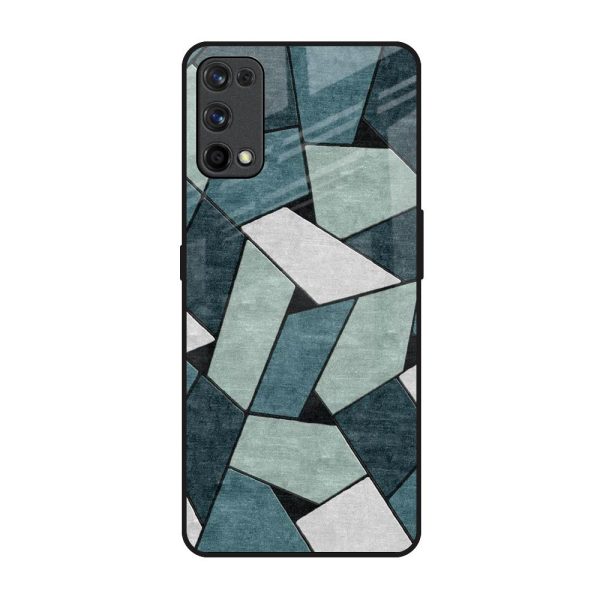 Abstact Tiles Glass Case for Realme 7 Pro Fashion