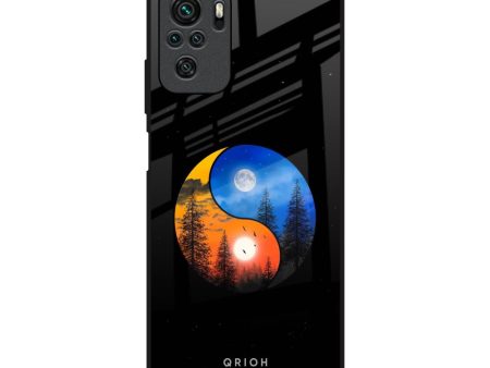 Yin Yang Balance Glass Case for Redmi Note 10 Fashion