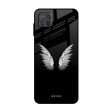 White Angel Wings Glass Case for Samsung Galaxy A12 Supply