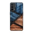 Wooden Tiles Glass Case for Oppo F19 Sale