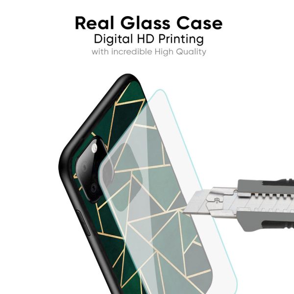 Abstract Green Glass Case For Poco M3 For Sale