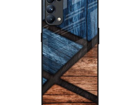 Wooden Tiles Glass Case for Oppo Reno5 Pro on Sale