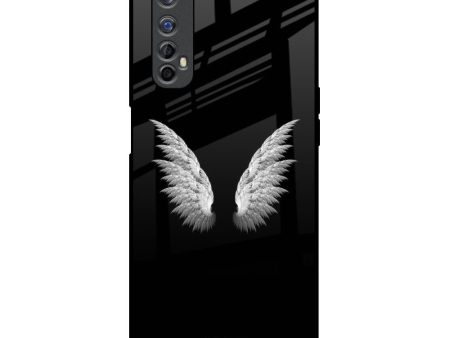 White Angel Wings Glass Case for Realme 7 Online now