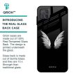 White Angel Wings Glass Case for Samsung Galaxy A12 Supply