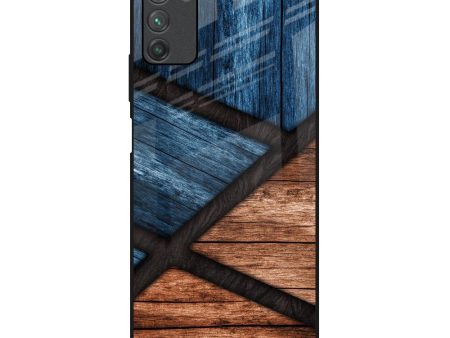 Wooden Tiles Glass Case for Poco M3 For Cheap