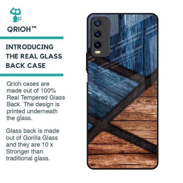 Wooden Tiles Glass Case for Vivo Y20 Online Sale