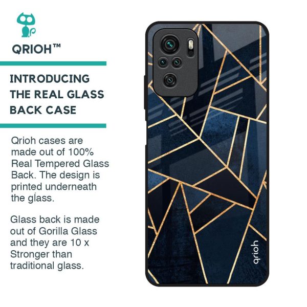 Abstract Tiles Glass Case for Redmi Note 10 For Discount