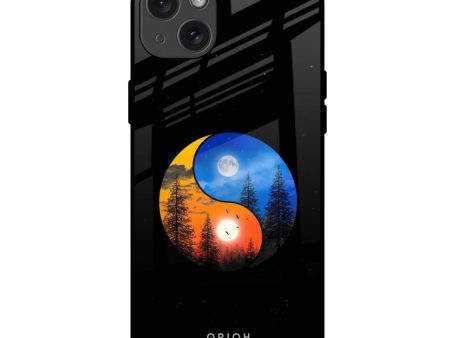 Yin Yang Balance Glass Case for iPhone 15 Plus Online Sale