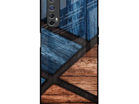 Wooden Tiles Glass Case for Realme 7 Sale