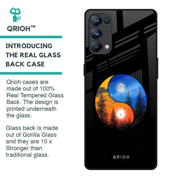 Yin Yang Balance Glass Case for Oppo Reno5 Pro Online Sale