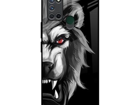 Wild Lion Glass Case for Realme 7i For Discount