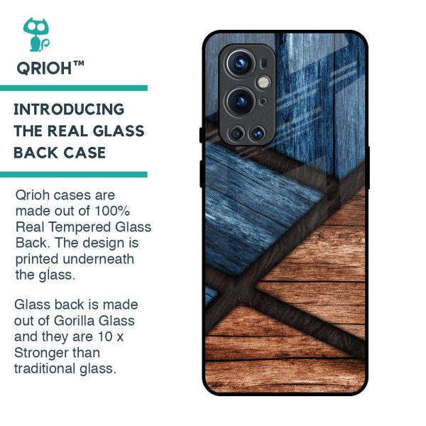 Wooden Tiles Glass Case for OnePlus 9 Pro Hot on Sale