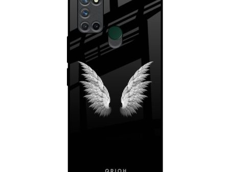 White Angel Wings Glass Case for Realme 7i Supply