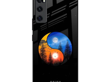 Yin Yang Balance Glass Case for Vivo V20 SE on Sale