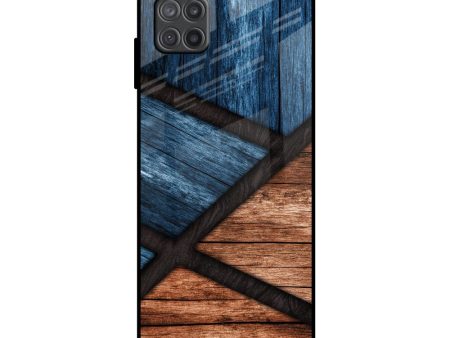 Wooden Tiles Glass Case for Samsung Galaxy M12 Sale