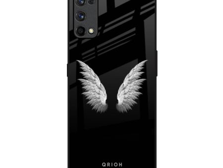 White Angel Wings Glass Case for Realme X7 Pro Online Hot Sale