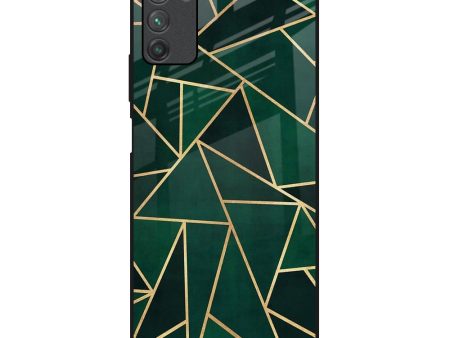 Abstract Green Glass Case For Poco M3 For Sale