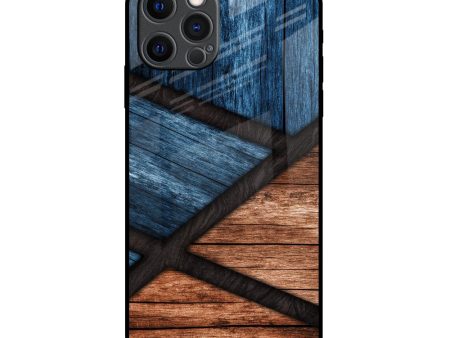 Wooden Tiles Glass Case for iPhone 12 Pro Max on Sale