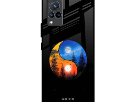 Yin Yang Balance Glass Case for Vivo V21 Online